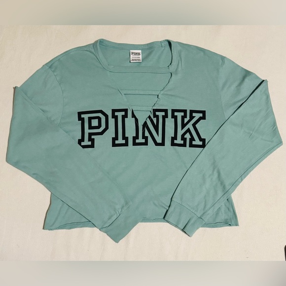 Victoria's Secret Tops - Victoria's Secret Pink Women’s Long Sleeve Teal Top, Small, 
100% Cotton. NWOT